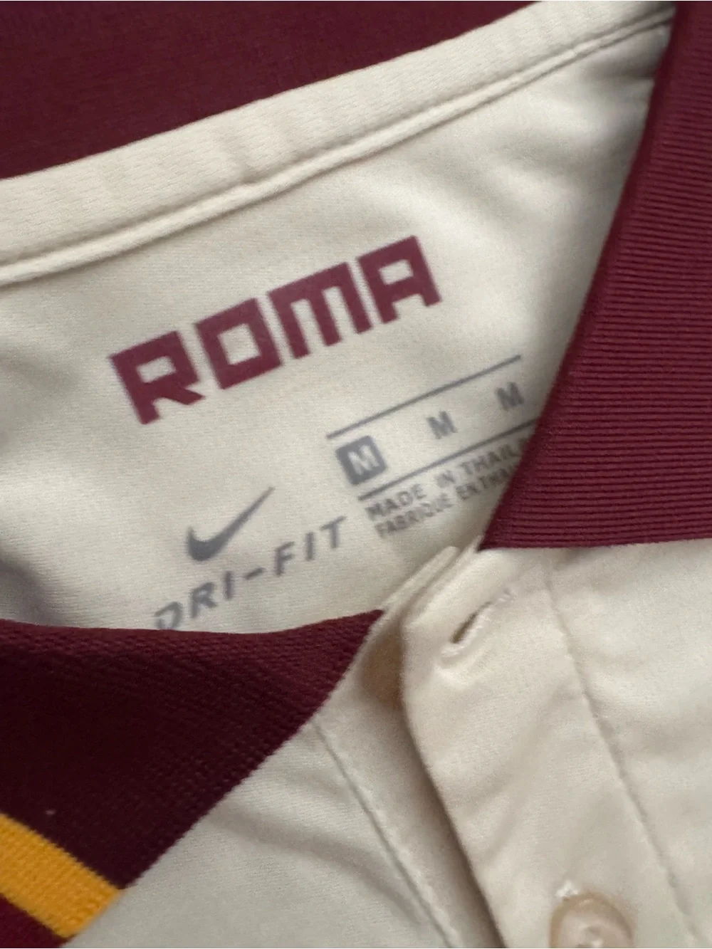 Nike Qatar Airways AS Roma Stadium Soccer Futbol Football Jersey Men Medium NWT